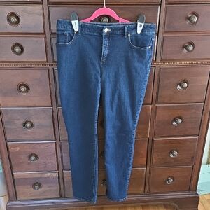 Chico's So Slimming Jean Size 3R. Blue.